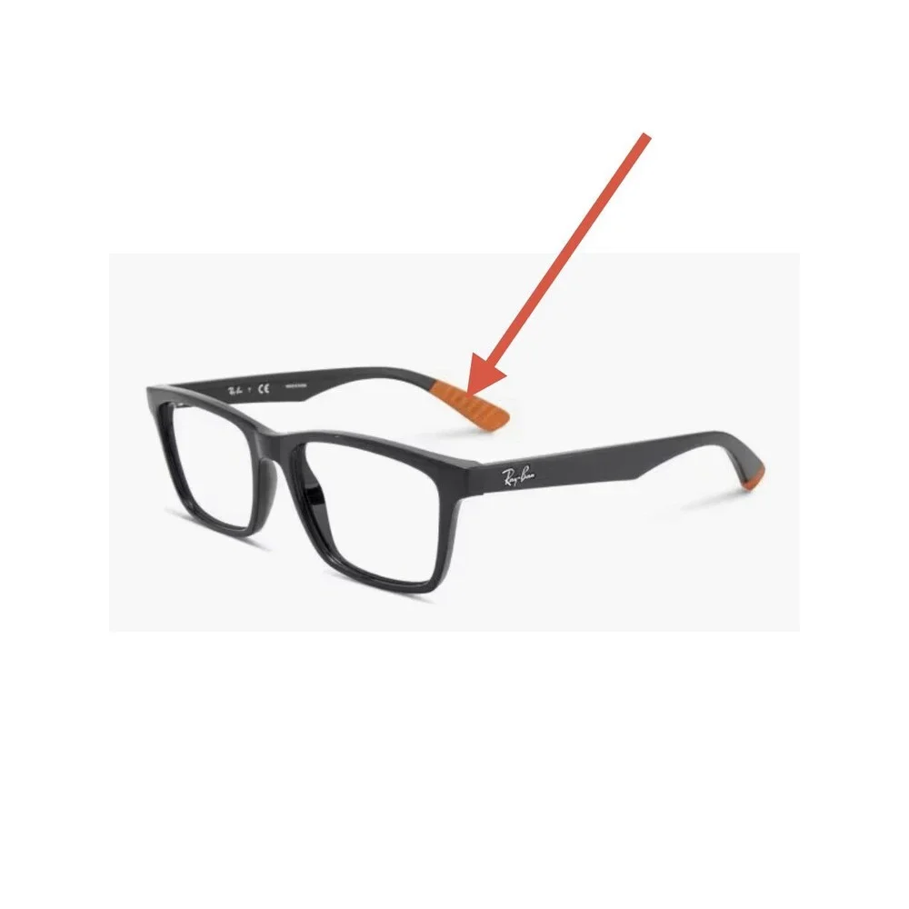 Ray Ban RX 7025 RB7025 Eyeglasses Orange Replacement Temple Tip Ends 1-Pair 53mm